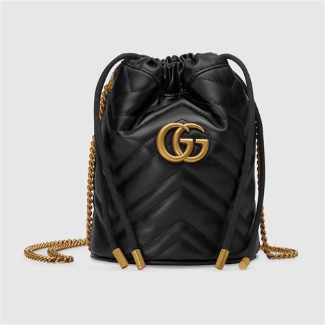 gucci drawstring purse|Gucci marmont mini bucket bag.